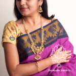 Lakshmi pearl haaram with earrings