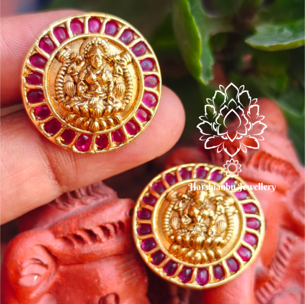 Lakshmi antique ruby stud