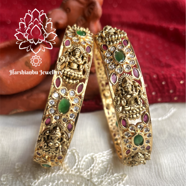 Lakshmi ruby emerald bangle