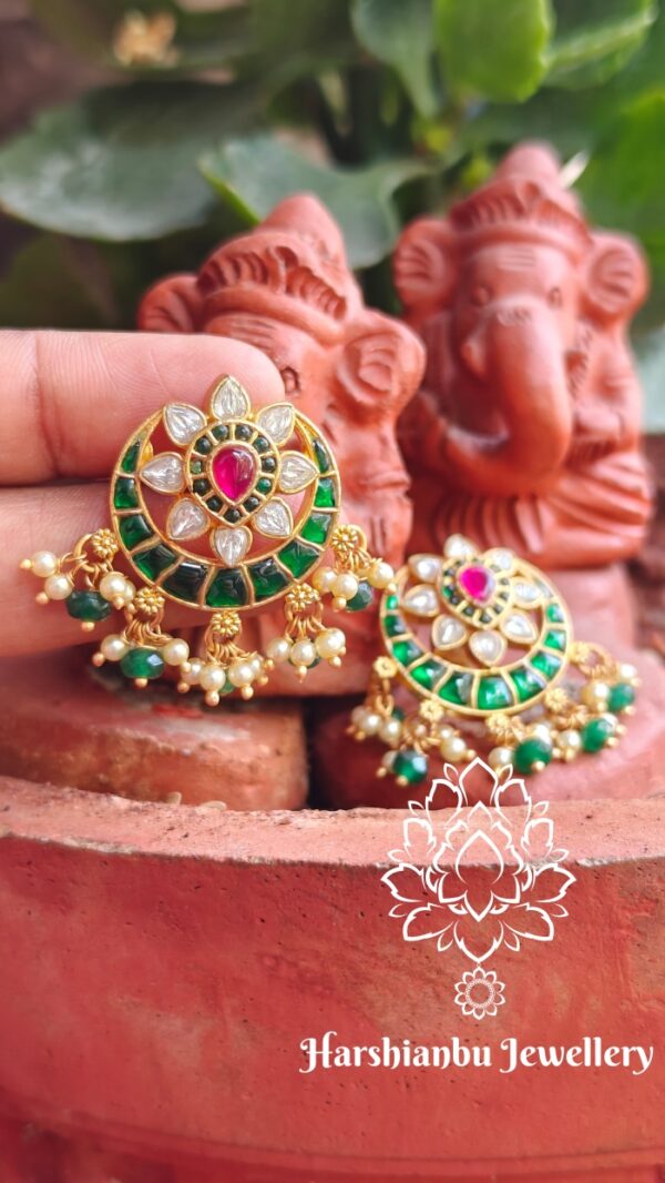 Jadau earrings