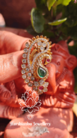 Peacock saree pin