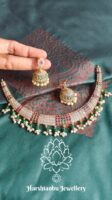 Chic choker with jhumkha