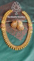 Double side padhakam necklace (Ruby white)