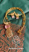 Parrot pendant chain set (Pink)