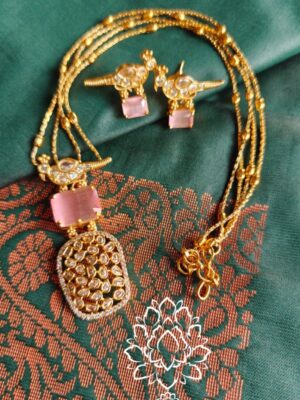 Parrot pendant chain set (Pink)