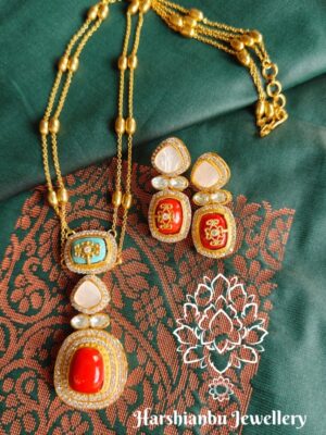 Royal kundan chain set