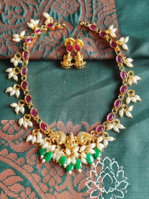 Lakshmi beads choker