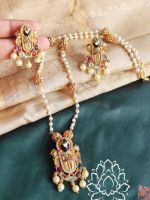 Tirupati balaji pendant set