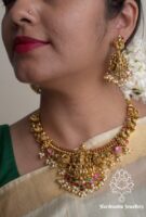 Jadau lakshmi necklace set