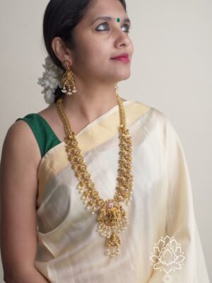 Lakshmi bridal haaram with earrings