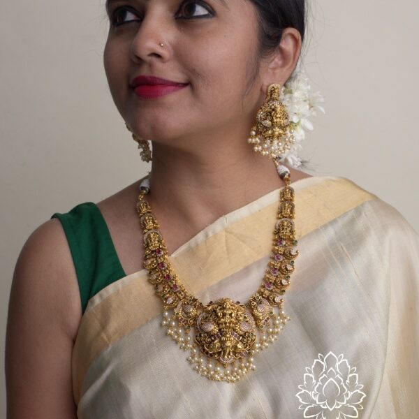 Antique lakshmi bridal necklace