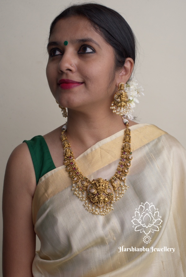 Antique lakshmi bridal necklace