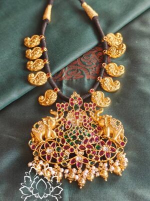 Gajalakshmi mango necklace