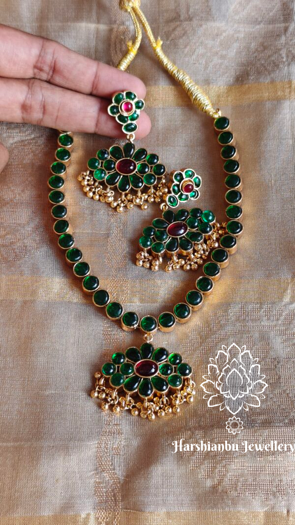 2 in 1 kemp necklace (Red and Green)