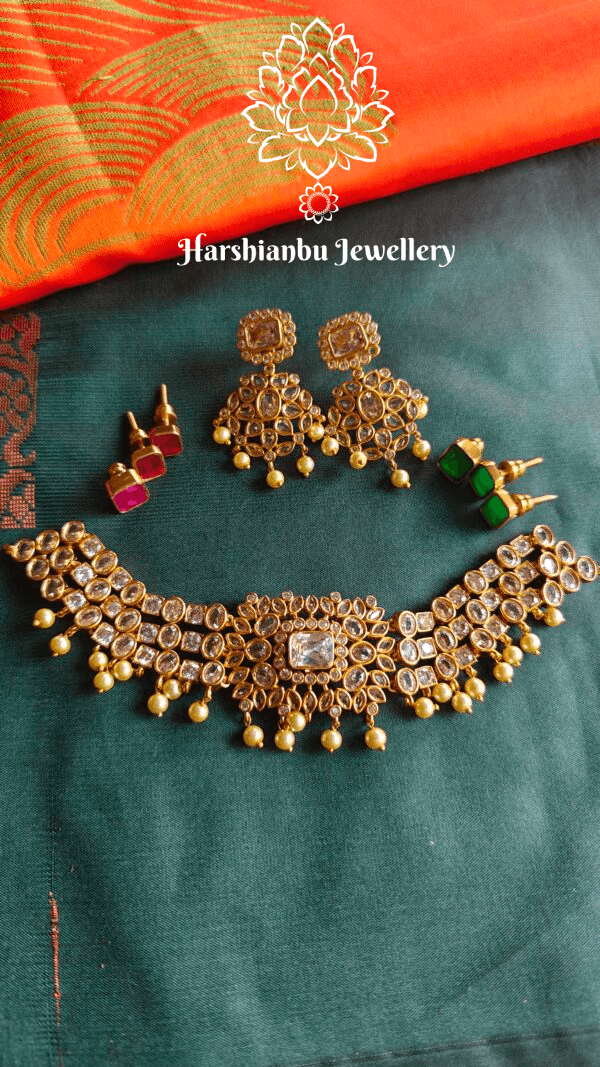 Nila Choker with changeable stones