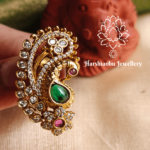 Peacock saree pin