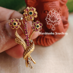 Tri flower saree pin