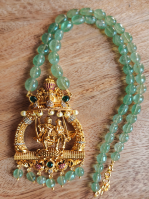 Radhey krishna jhoola pendant with beads