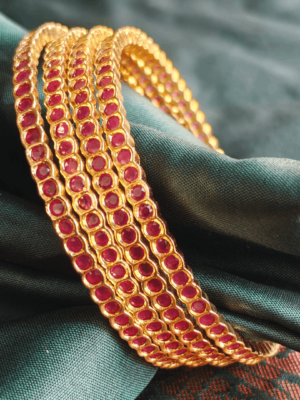 Ruby set of 4 bangles