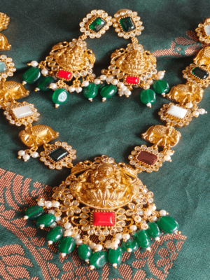 Navratna lakshmi necklace