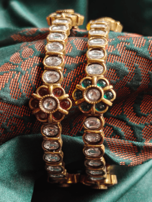 Kundan victorian bangle