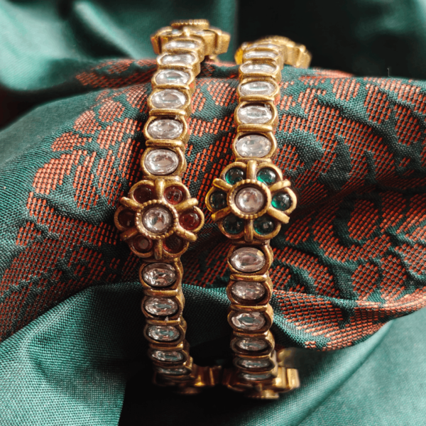 Kundan victorian bangle