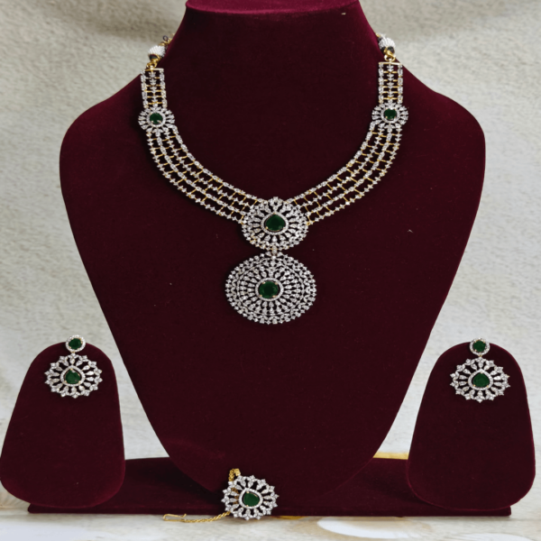 Ameera semi bridal set (green)