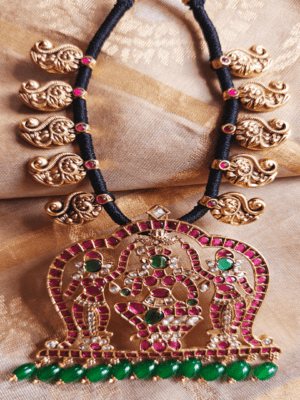 Lalithaparameshwari antique mango necklace