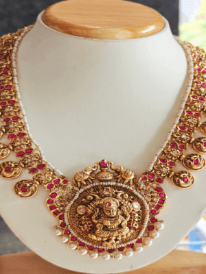 Jadau bridal lakshmi necklace