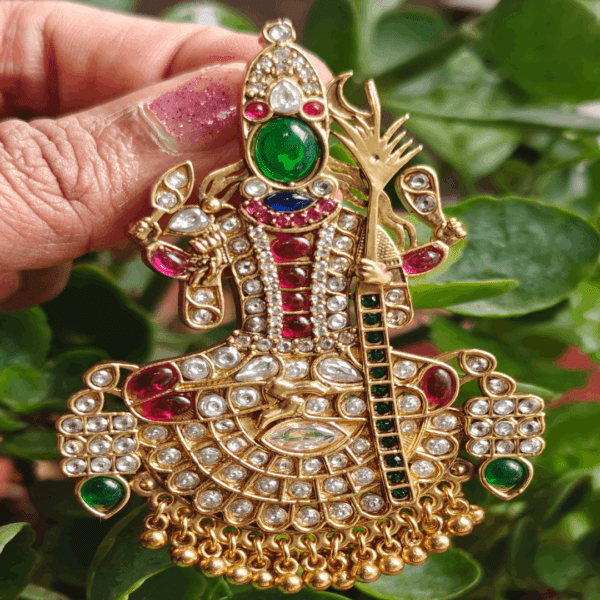 Kundan Kamakshi pendant