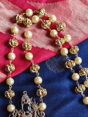 Pearl antique ball mala