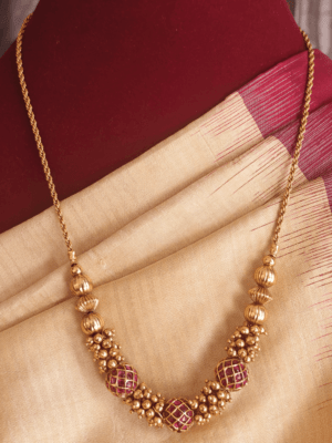 Gundu antique ball chain (Ruby)