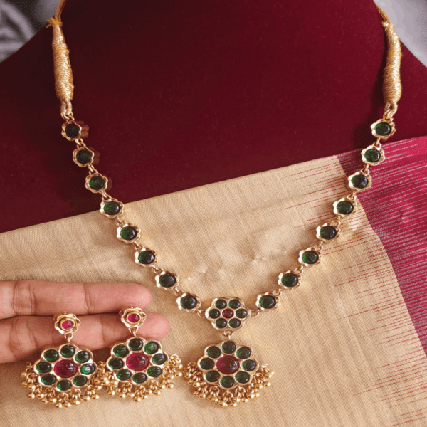 2 in 1 padhakkam kal necklace