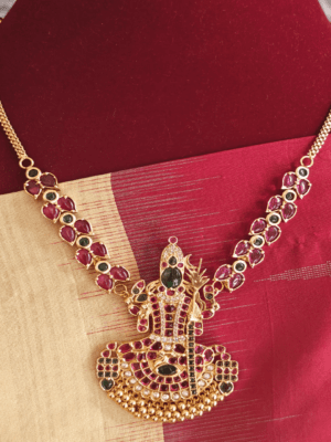 Pre order - Kamakshi ilai necklace