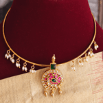 Annam jadau pendant with pearls hasli