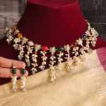 Navratna pearls choker necklace