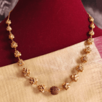 Lotus mala with rudraksha