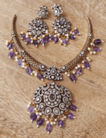 Preethi victorian necklace (Purple)