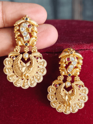 Fusion kasu earrings