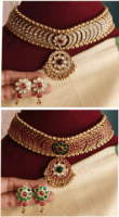 Flower kundan kemp choker