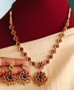 Krithika akka 2 in 1 necklace (Blue and coral)