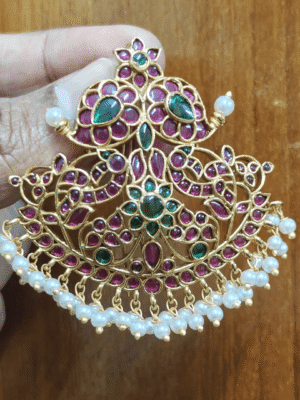 mango flower hair accessory