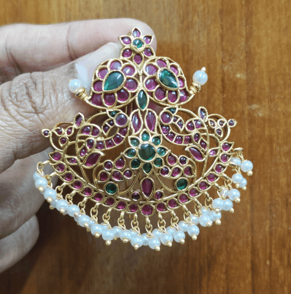 mango flower hair accessory
