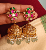 Annam flower jadau jhumkha