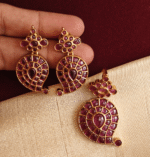 Mango (ruby kemp) pendant set