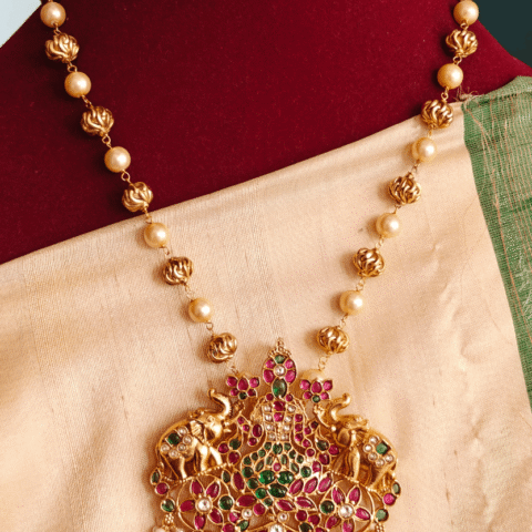 Gajalakshmi muthu mani necklace