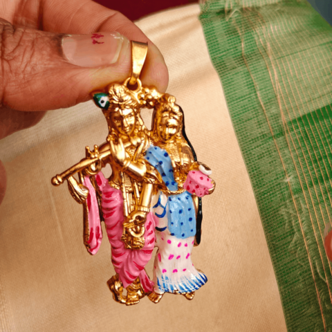 Radha krishna 3D pendant
