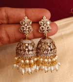 Tilak victorian jhumkha (white)