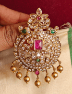 Flower kundan hair accessory