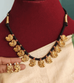 Antique mango black rope necklace set